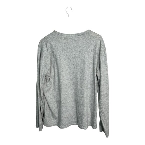 Polo Ralph Lauren T Shirt Men's Large Gray Casual Pony Logo Hoodie Preppy Golf - Picture 3 of 7